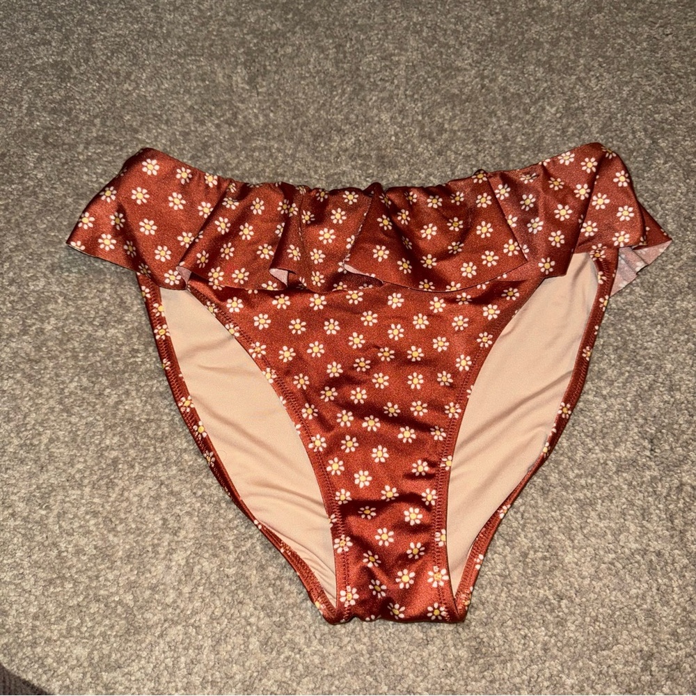 Orange Daisy Victoria’s Secret High Waist Bikini Set - Picture 2 of 10
